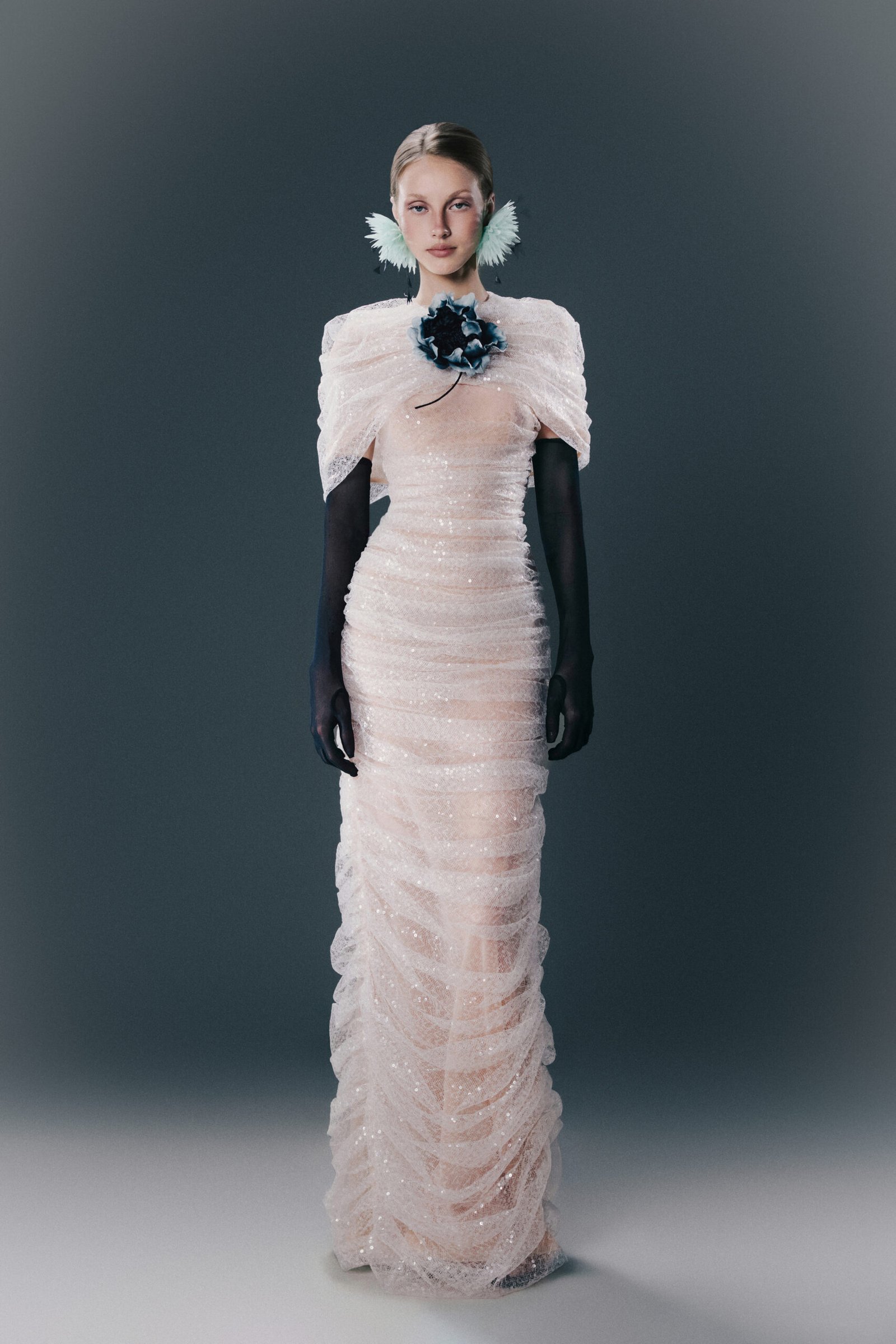FROZEN SHEER DRESS