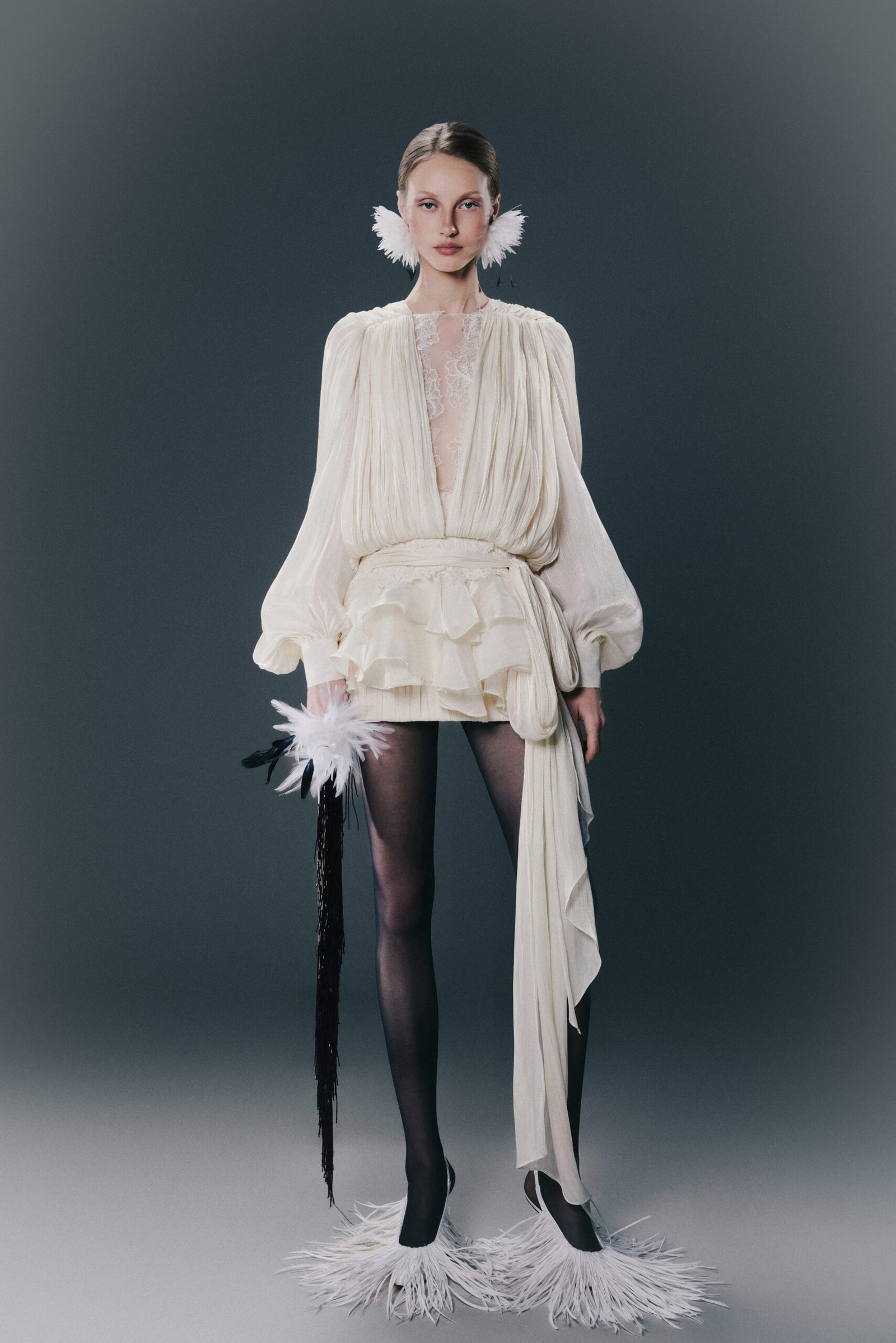 IVORY FLOW DRESS