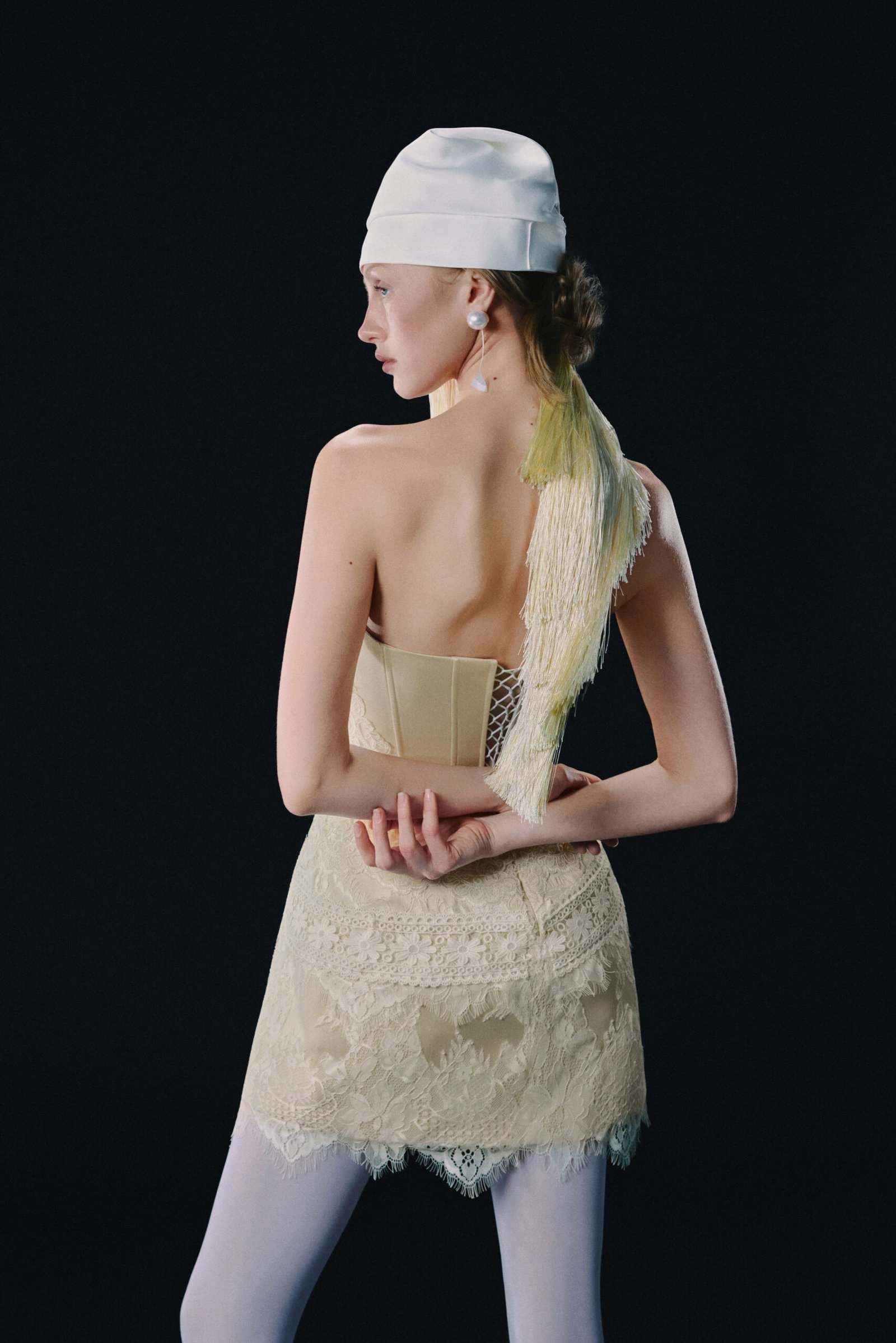 IVORY CORSET DRESS