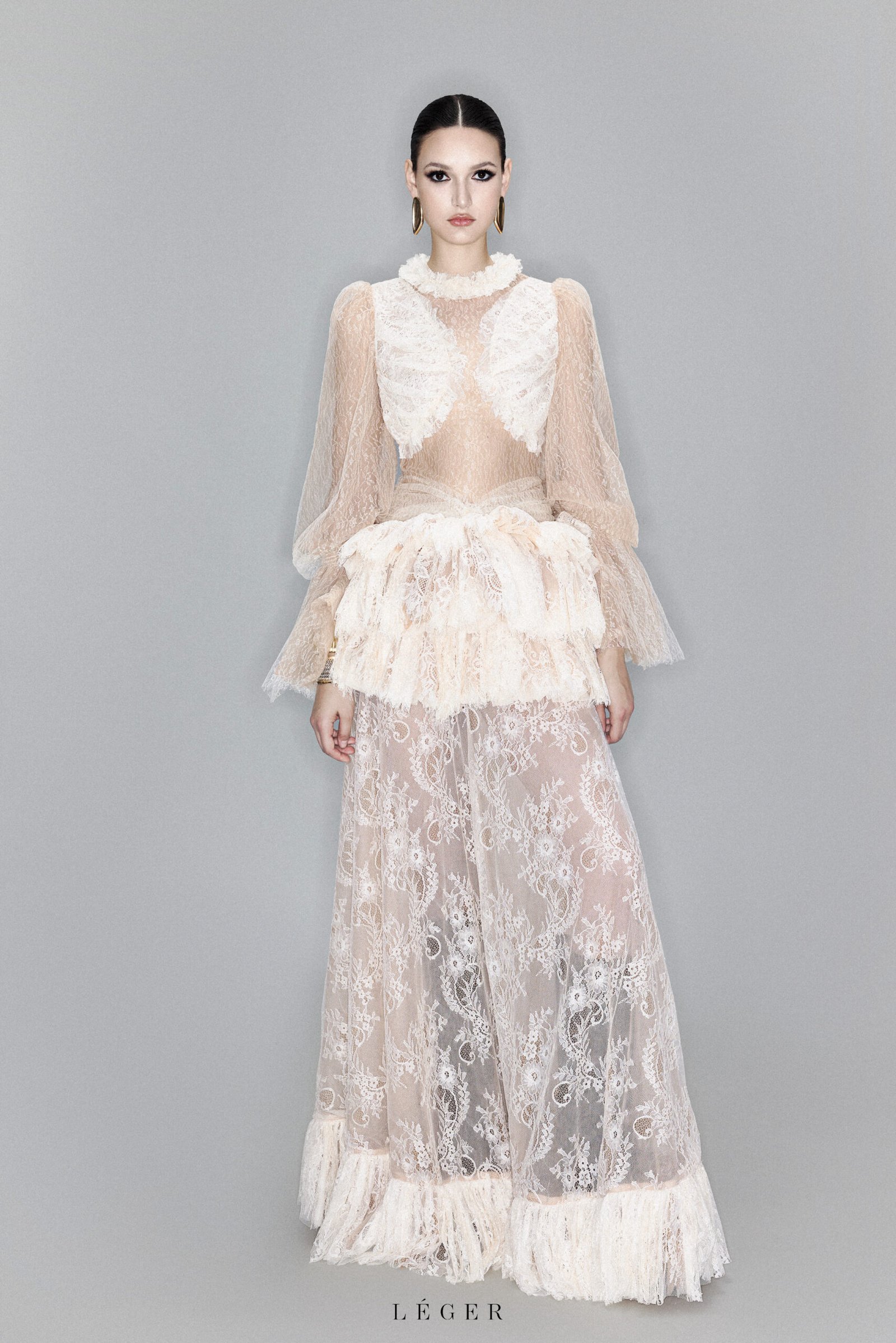 IVORY ALLURE LACE DRESS